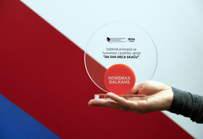 Award for Newsmax Balkans for Humanity and Support of the "Let All Children Jump" Initiative