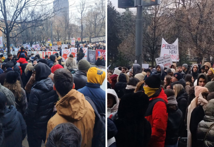 (FOTO) Protest beogradskih studenata ispred Višeg tužilaštva i Predsedništva, Kraljevčani šetali za povređenu sugrađanku