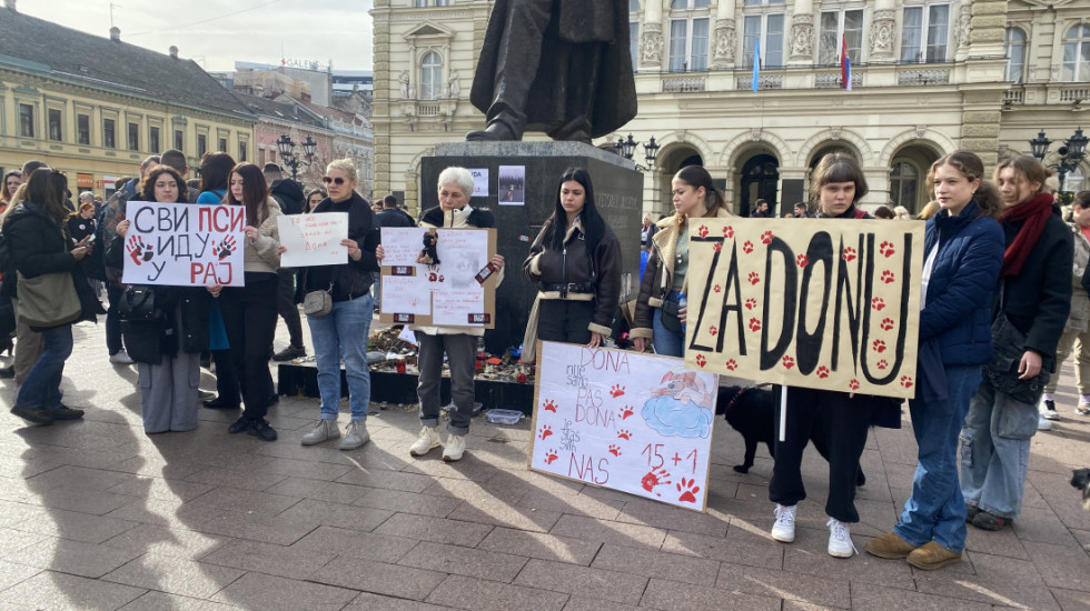 Klinički centar Vojvodine: Suspendovan vozač koji je u Novom Sadu pregazio psa Donu tokom protesta