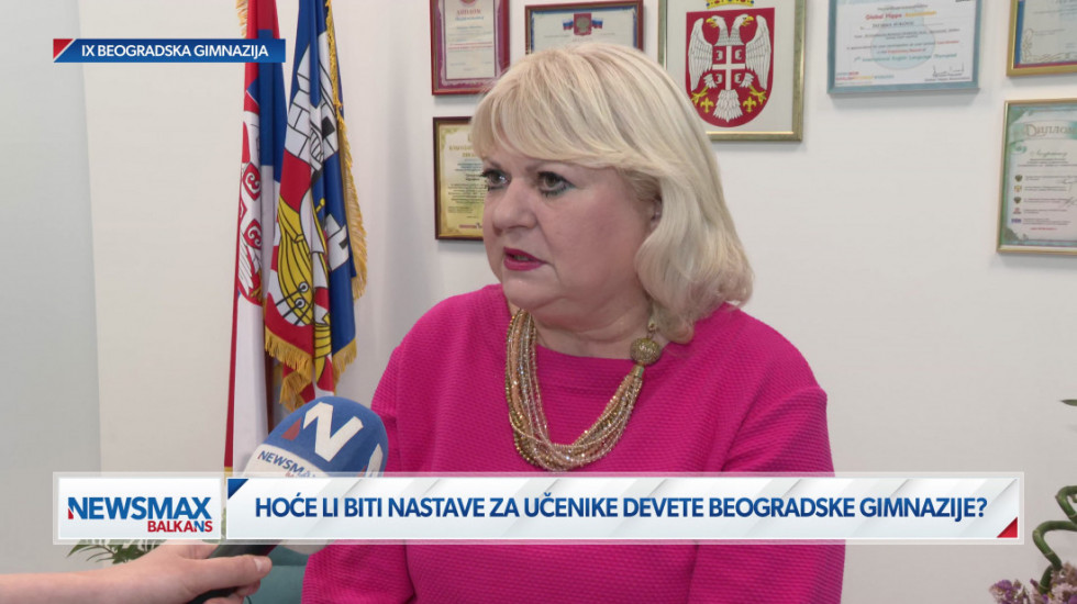 (VIDEO) Direktorka Devete gimnazije: Nisam pustila batinaše, došli su roditelji koji žele da im deca idu u školu