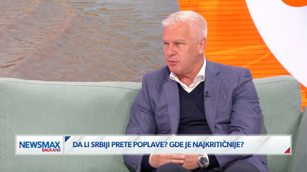 (VIDEO) Direktor "Srbijavoda" za Newsmax Balkans: Nemamo teških situacija, moguća izlivanja na neuređenim delovima sliva