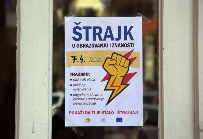 (FOTO) Štrajk u školama i na fakultetima u tri zapadne županije u Hrvatskoj