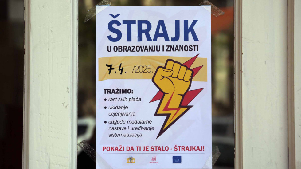 (FOTO) Štrajk u školama i na fakultetima u tri zapadne županije u Hrvatskoj