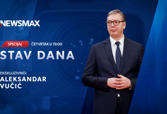 Intervju predsednika Srbije Aleksandra Vučića za Newsmax u 19 sati