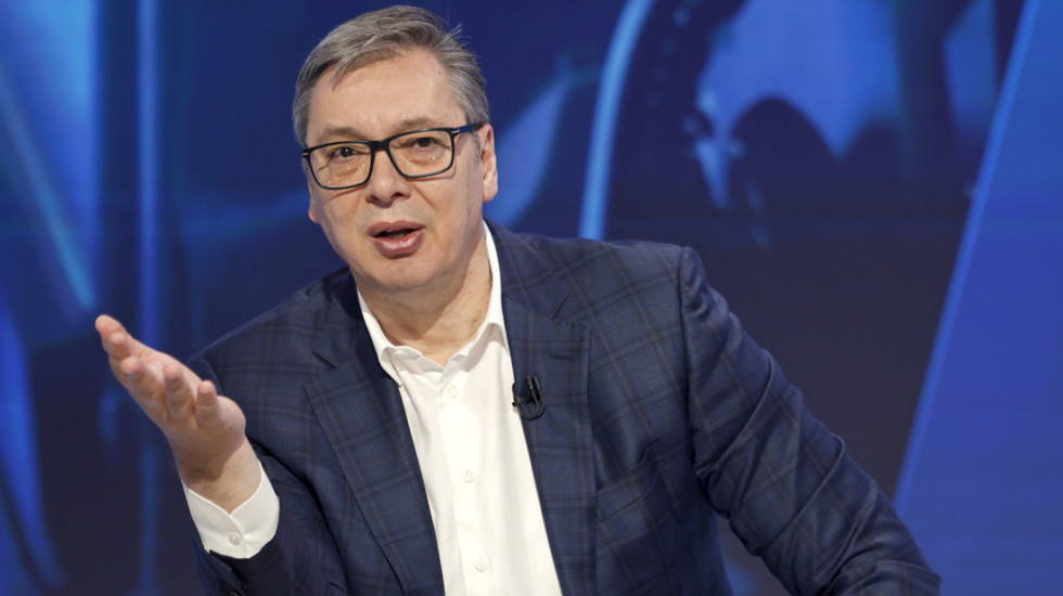 (FOTO/VIDEO) Vučić za Newsmax o studentskim protestima: Pokazali smo trpeljivost, nikad nije kasno za razgovor