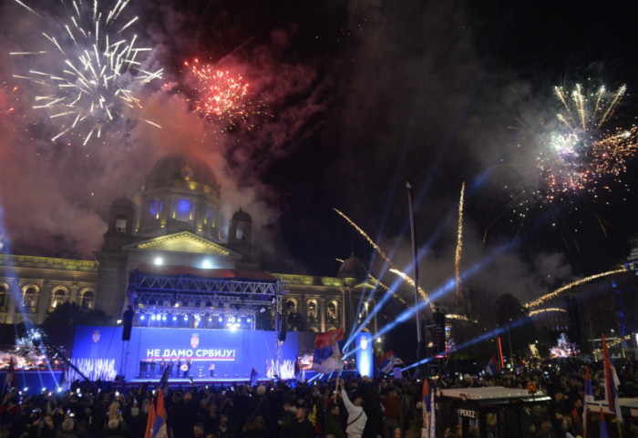 "We Won't Give Up Serbia" Rally Held in Belgrade: Vucic Reads Five Demands