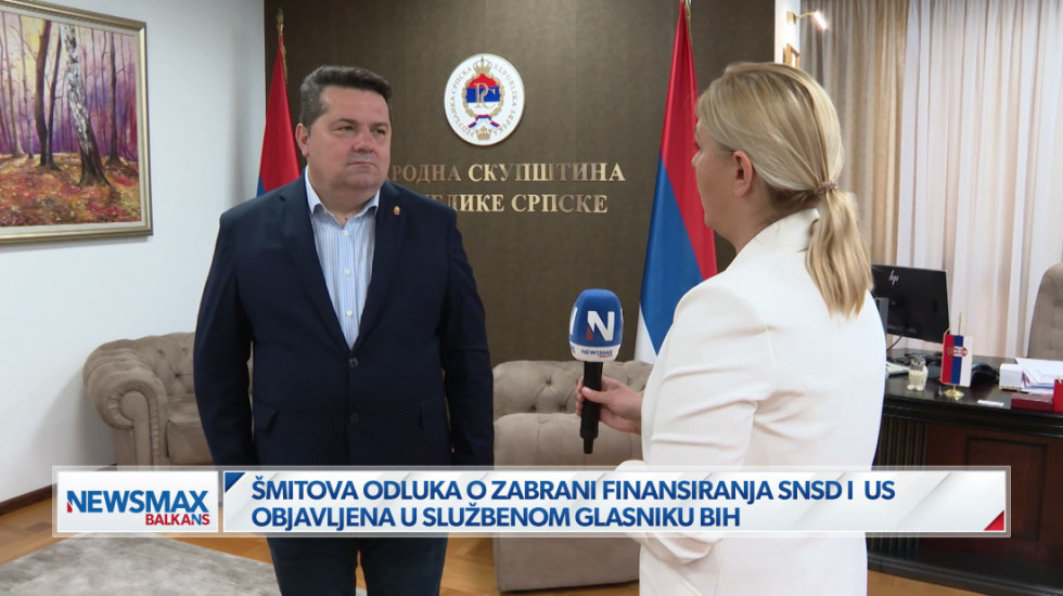 (VIDEO) Stevandić u intervjuu za Newsmax Balkans: "Kristijan Šmit je pokazao da želi da menja volju naroda"