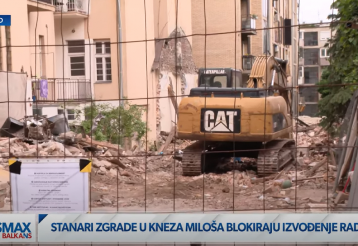 Građevinska inspekcija sprovela kontrolu gradilišta u Ulici kneza Miloša: Naređena obustava izvođenja radova