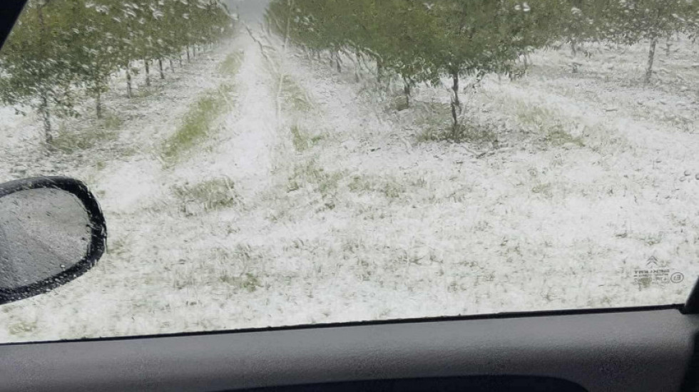(FOTO) Jako olujno nevreme zahvatilo delove Šumadije: Grad pogodio Topolu, Aranđelovac, Raču i Smederevsku Palanku