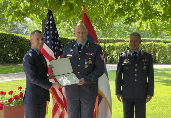 Two Members of the Serbian Armed Forces Receive U.S. Army Decorations