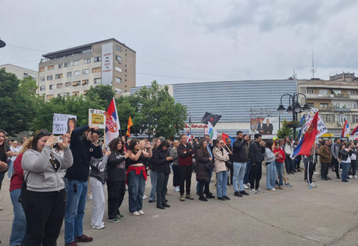 (FOTO/VIDEO) Završen studentski protest "Sloboda kreće sa istoka" u Zaječaru