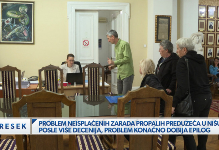 (VIDEO) Višedecenijski problem neisplaćenih zarada u Nišu: Radnici čekali 30 godina, firme im duguju i po 100 plata