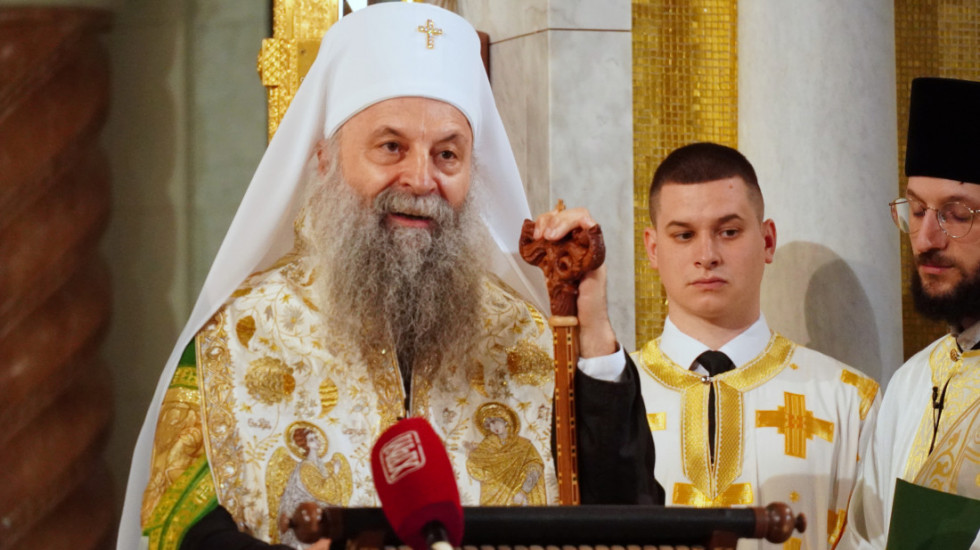 (FOTO) Patrijarh Porfirije: Spasovdan je praznik jedinstva, a srpski narod je narod Svetog Save koji ide ka večnosti