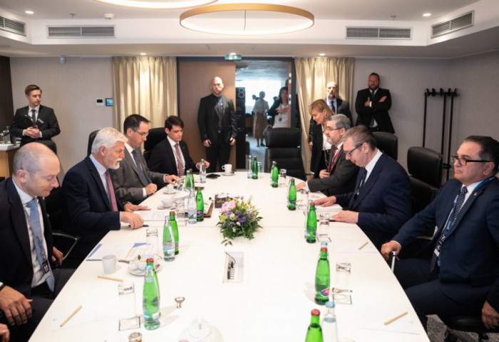 Vučić na bezbednosnom forumu "GLOBSEC" u Pragu, susreti sa Lajčakom, Kurcom, Pavelom i Sorensenom
