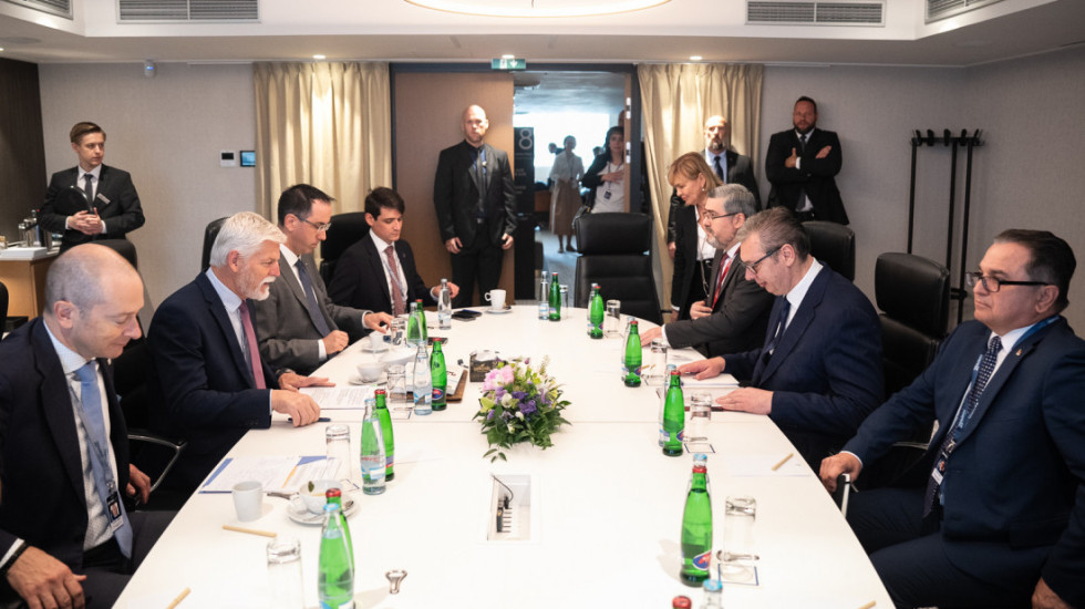 Vučić na bezbednosnom forumu "GLOBSEC" u Pragu, susreti sa Lajčakom, Kurcom, Pavelom i Sorensenom