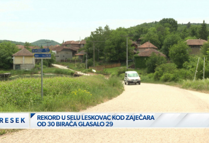 (VIDEO) Rekord u selu Leskovac kod Zaječara: Na lokalne izbore od upisanih 30, glasalo 29 birača