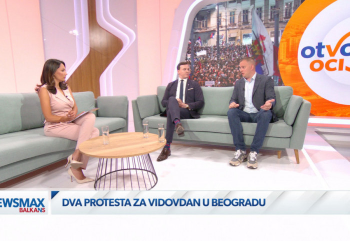 (VIDEO) Rasprava u studiju Newsmax: Da li se vlast ponaša odgovorno i šta se očekuje od studentskog protesta 28. juna