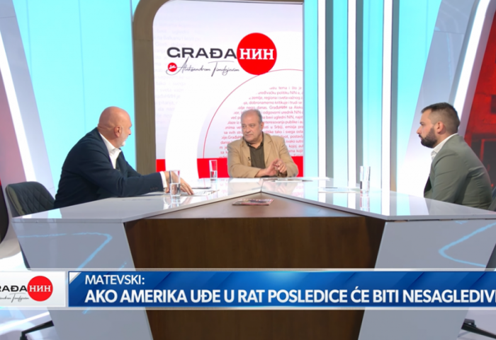 Analitičar u emisiji GrađaNIN: Iran ima kapacitete koji mogu da dođu do zapadne Evrope, ali im nismo interesantni