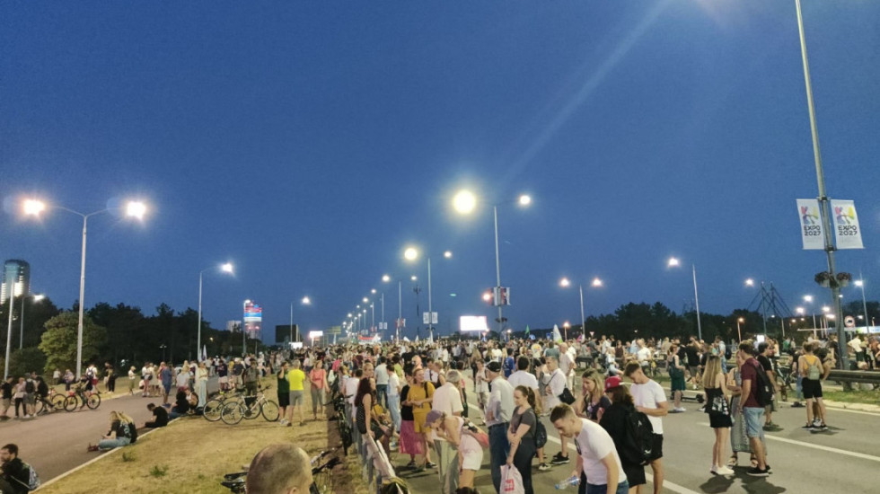 (FOTO/VIDEO) Blokada Gazele i protest na magistrali u Užicu završeni oko 23 časa, saobraćaj normalizovan