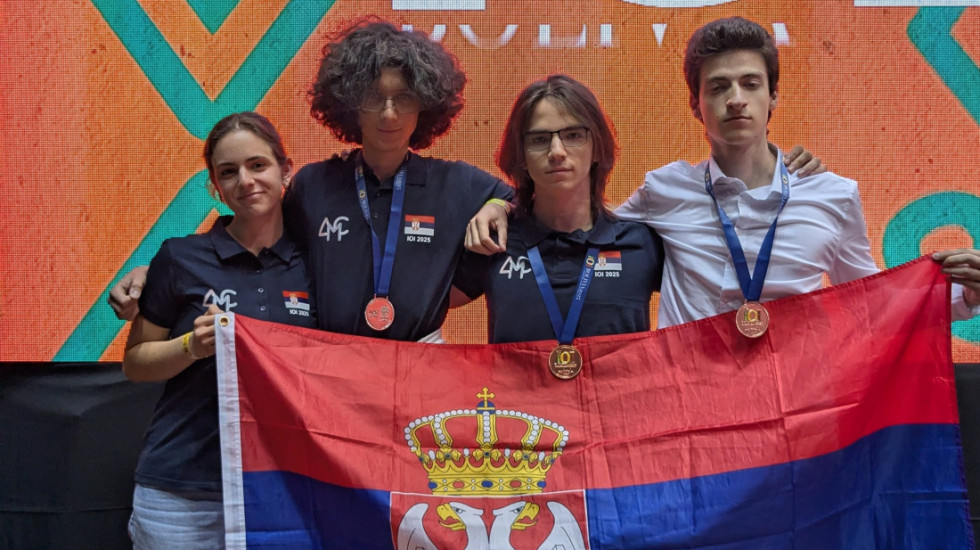 Srebro i dve bronze za Srbiju na Olimpijadi iz informatike za srednjoškolce u Boliviji