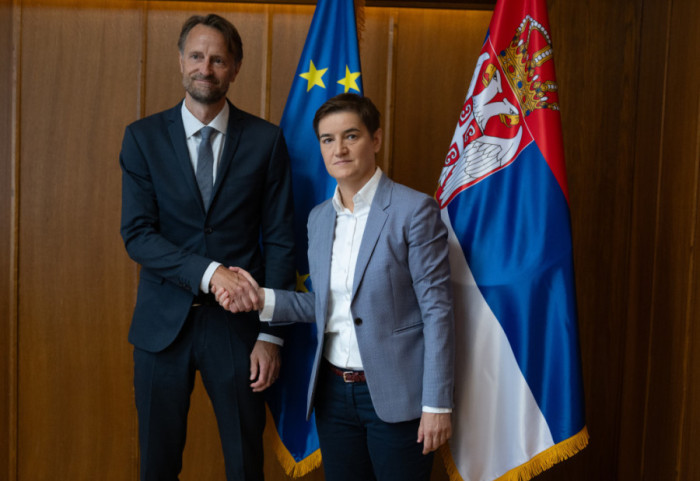 (FOTO) Brnabić sa šefom delegacije EU u Srbiji: Ostajemo kredibilan partner, punopravno članstvo je naš strateški cilj