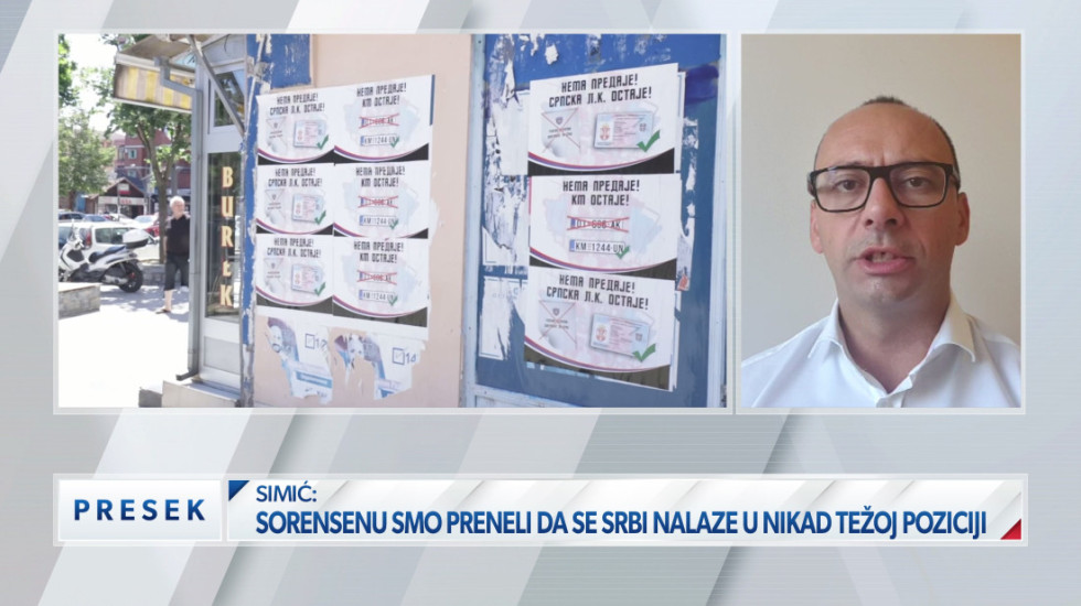 (VIDEO) Simić (Srpska lista): Izjava Grenela signal i predstavnicima vlasti u Prištini