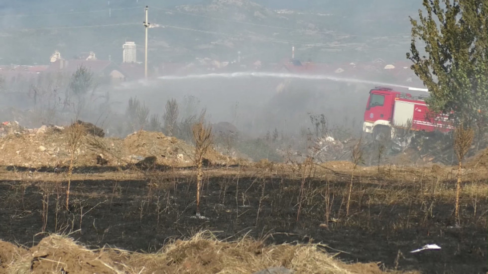 (VIDEO) Požar na deponiji u Bunuševcu kod Vranja: "U pitanju je ljudska nemarnost"