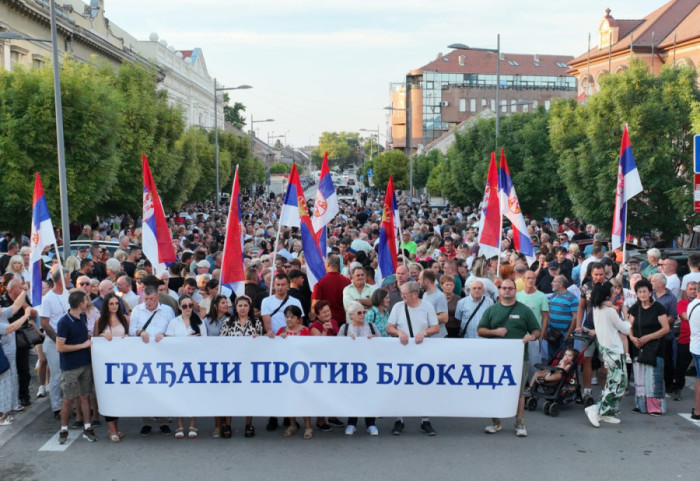 Gatherings Across Serbia of Citizens Opposing Blockades