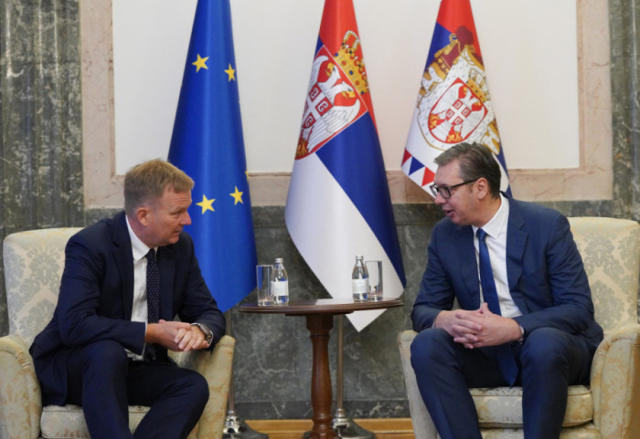 (FOTO) Vučić se sastao sa Sorensenom: Dijalog vratiti na obavezu formiranja ZSO i zaštitu prava Srba
