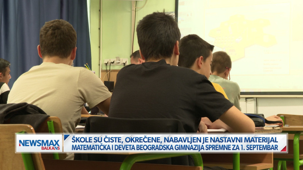 Škole spremne za 1. septembar: Matematička gimnazija očekuje nove medalje, Deveta beogradska 10 novih odeljenja